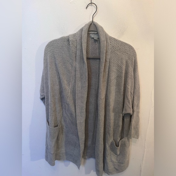 Barefoot Dreams Circle Cardigan Silver Size Small/Medium - Picture 2 of 4
